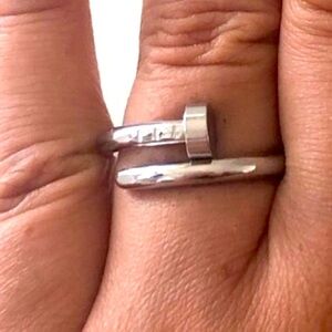 Nail Ring Stainless Steel Band
